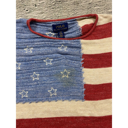 Polo Ralph Lauren union jack american flag USA knit sweater