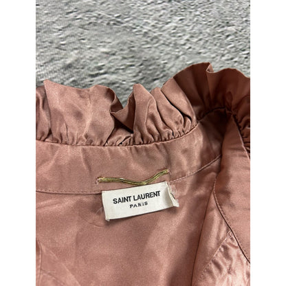 Saint Laurent Paris blouse pink FW16 top