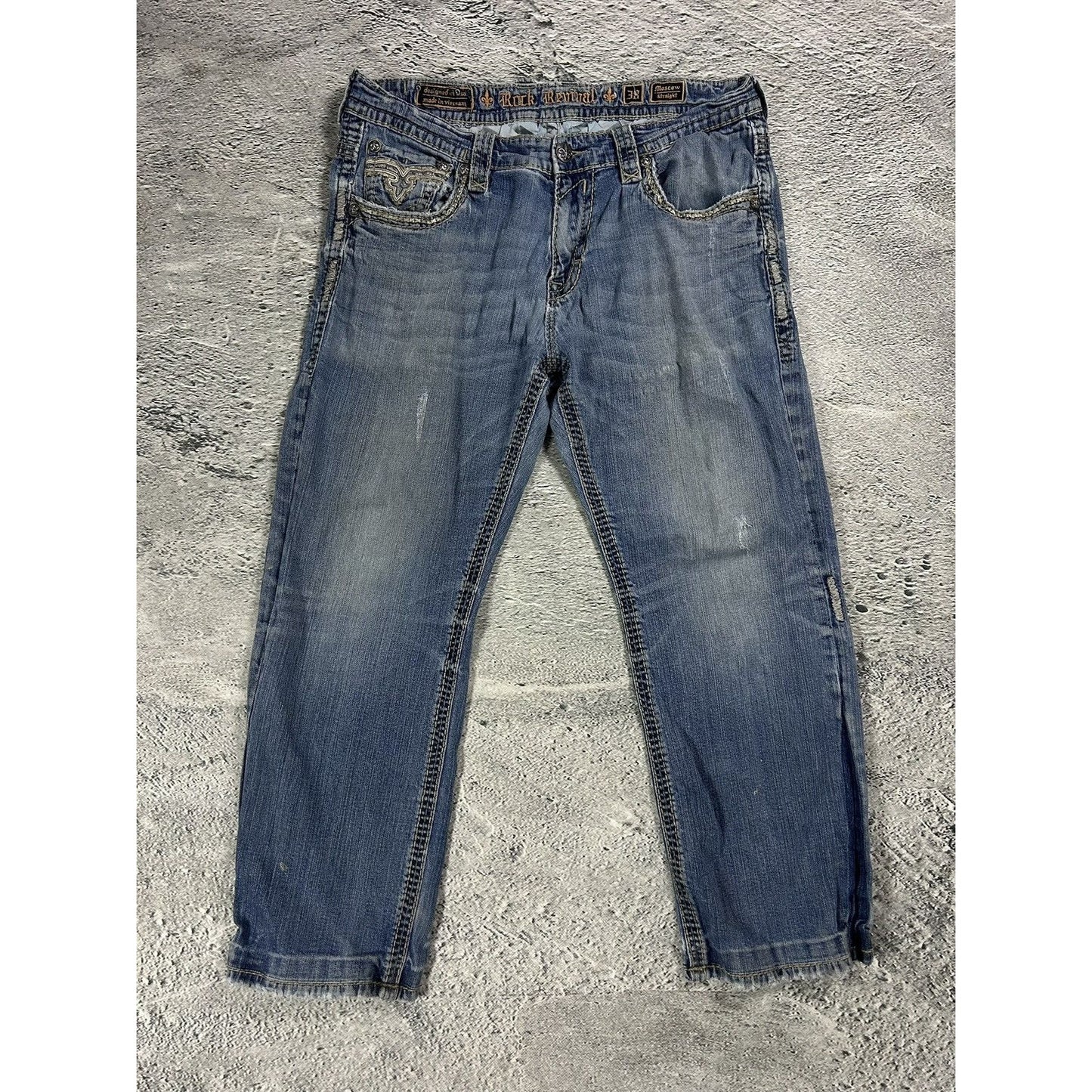 Rock Revival Rogue washed jeans Y2K flared Bootcut