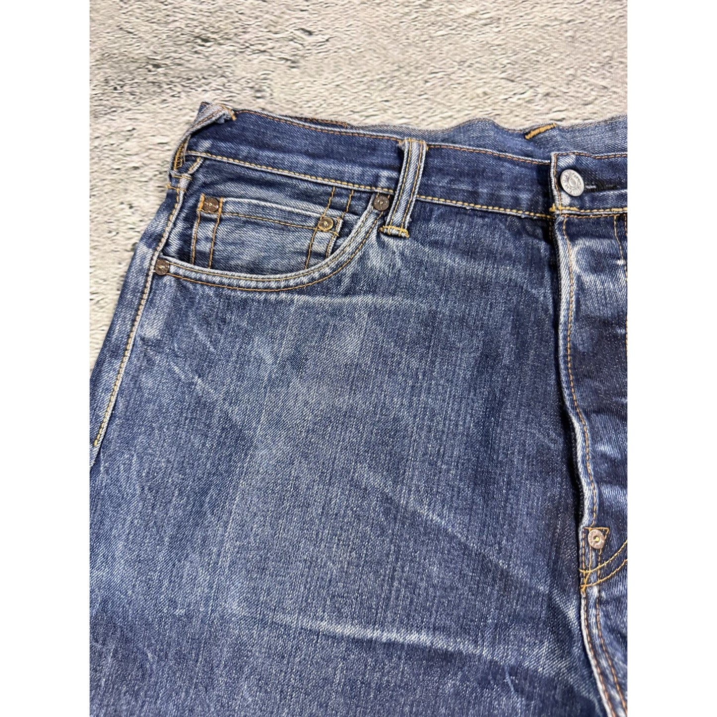 Evisu jeans daicock big logo red selvedge denim