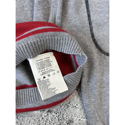 Diesel vintage sweater grey red Y2K big logo