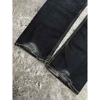 Evisu x Puma vintage black jeans mint seagulls