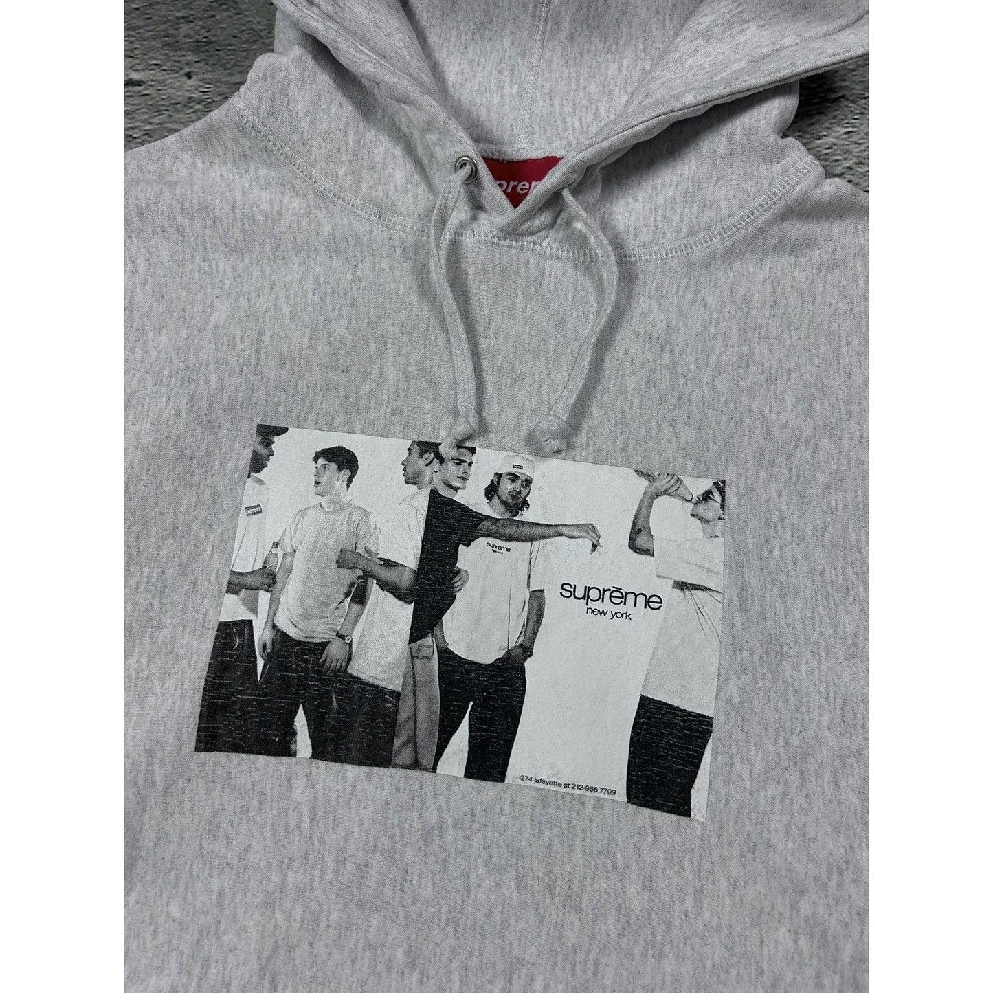 Supreme hoodie SS19 “Classic Ad” Hooded Sweatshirt Gray