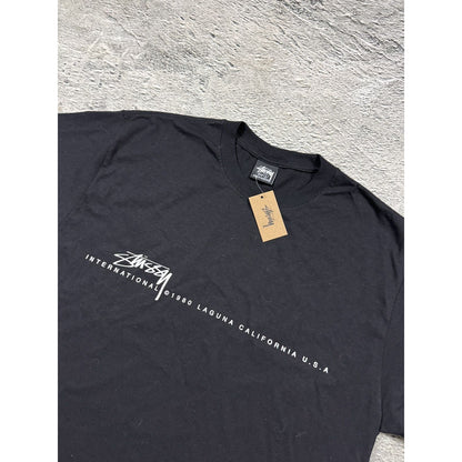Stussy t-shirt black vintage with tag