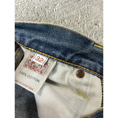 Evisu jeans vintage embroidery seagull logo selvedge