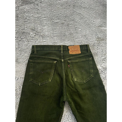 Levi’s 501 jeans made in USA vintage green denim pants