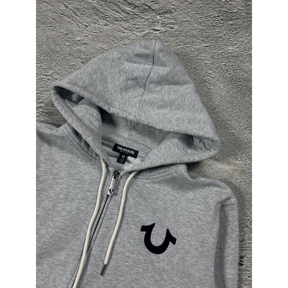 True Religion zip hoodie vintage big logo Y2K
