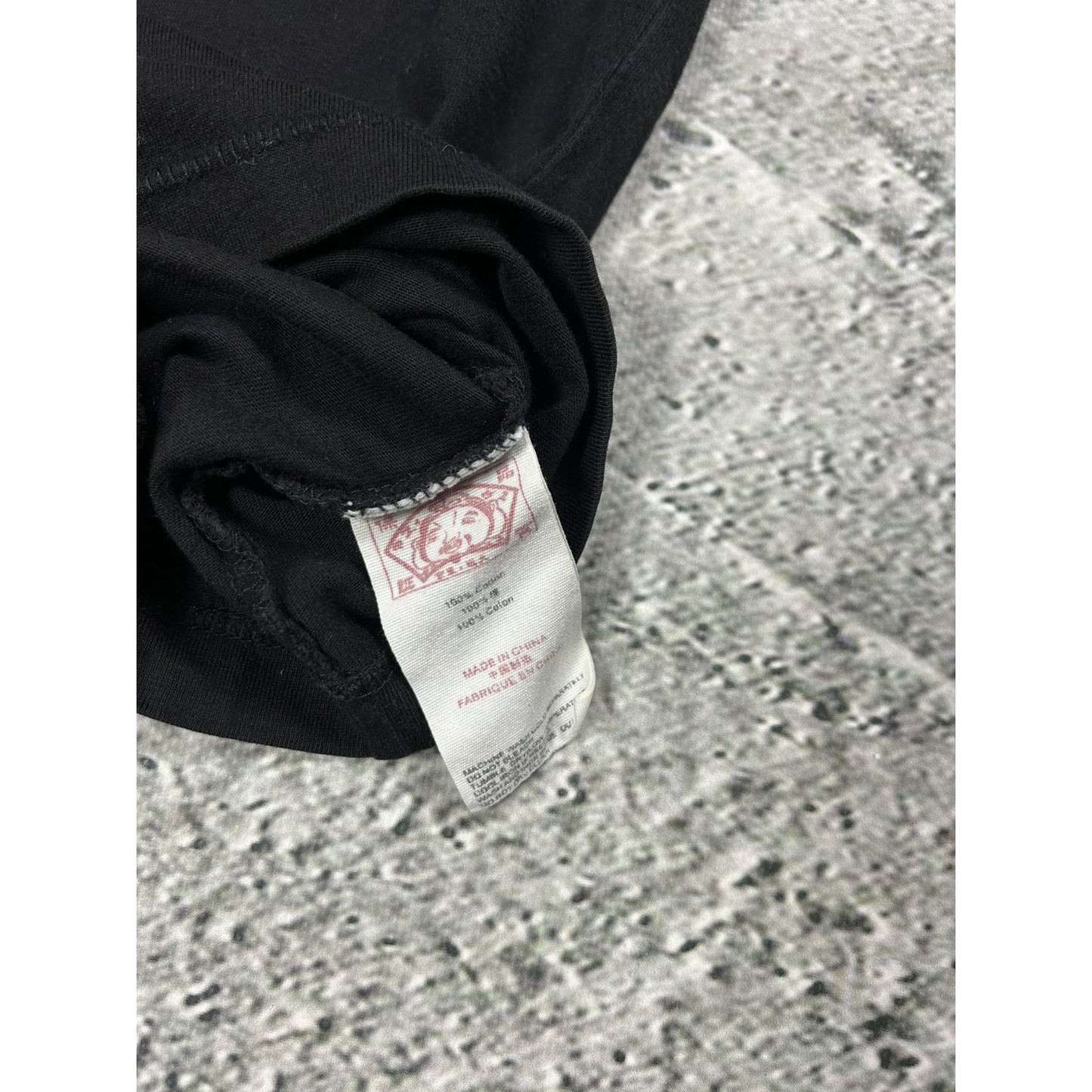 Evisu t-shirt vintage big logo seagull black white