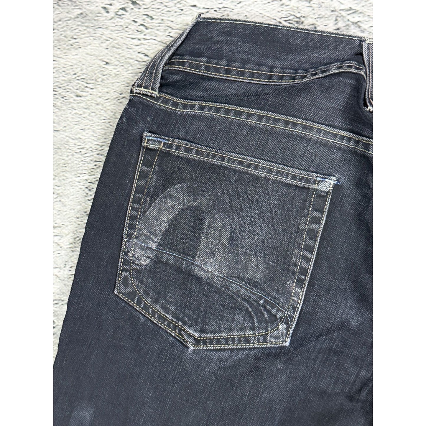 Evisu x Puma vintage black jeans black seagulls straight