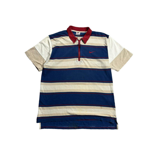 Nike vintage polo T-shirt 90s striped