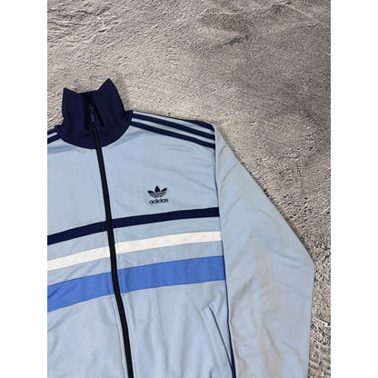 Adidas zip sweatshirt navy track jacket baby blue Espana 82