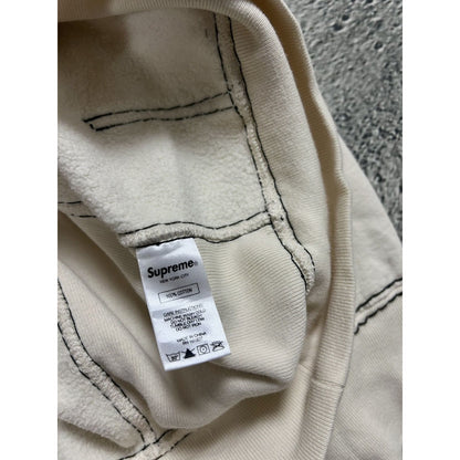Supreme Big Stitch Hoodie White FW20 True Religion style
