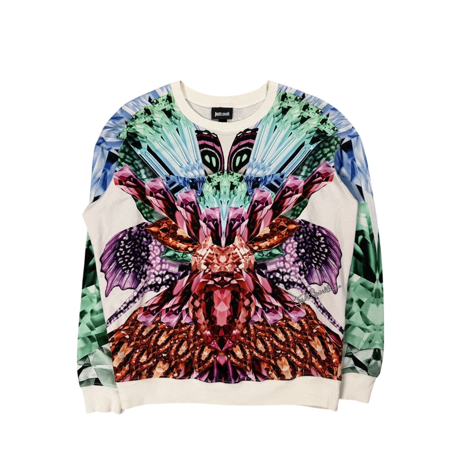 Just Cavalli sweatshirt psychodelic multicolor diamonds