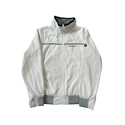 BMW Racing Jacket vintage white bomber track jacket