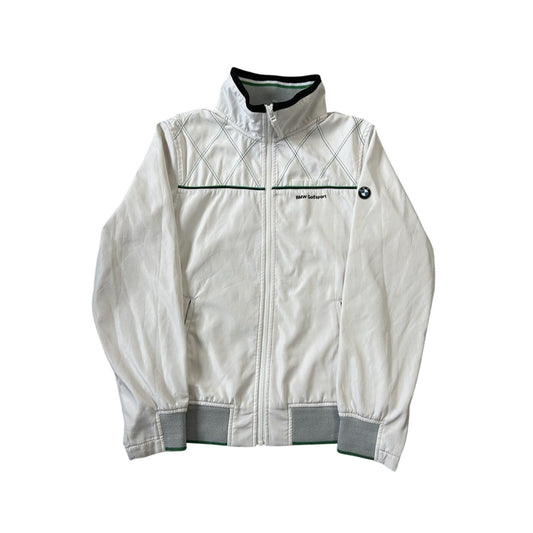 BMW Racing Jacket vintage white bomber track jacket