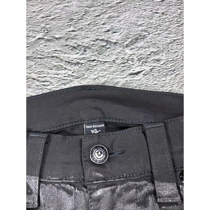 True Religion vintage jeans Waxed black painted Hedi