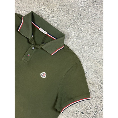 Moncler Polo Shirt green T-shirt logo