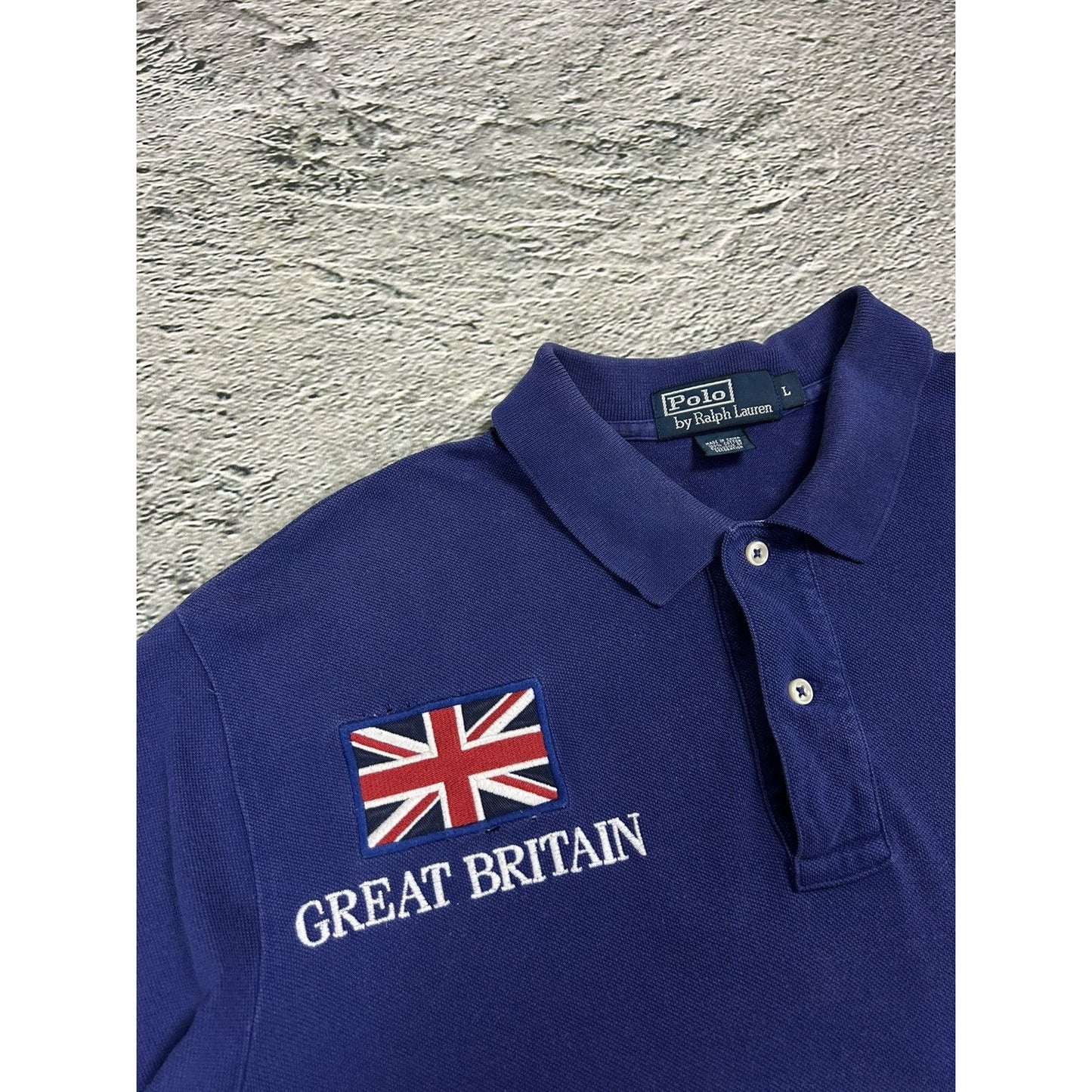 Chief Keef Polo Ralph Lauren Great Britain vintage blue navy