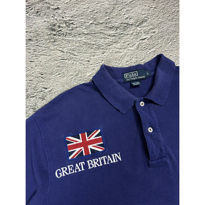 Chief Keef Polo Ralph Lauren Great Britain vintage blue navy