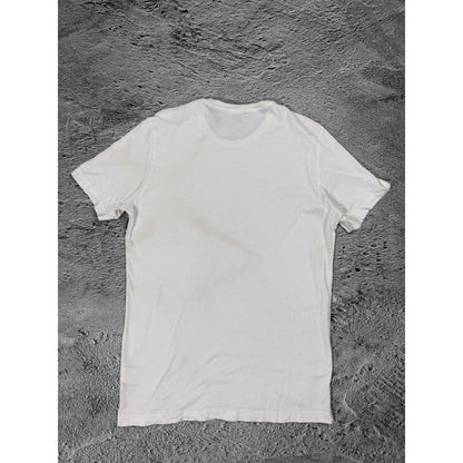 Galliano t-shirt white big logo women floral