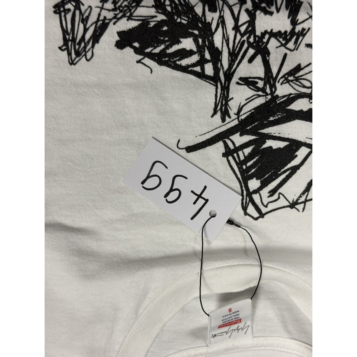 Supreme x Yohij Yamamoto scribble Portrait t-shirt