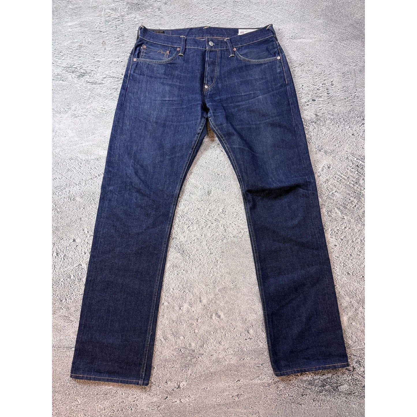 Evisu jeans daicock big logo Red selvedge raw denim Japan