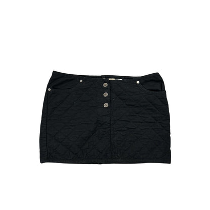 Burberry black mini skirt nova check