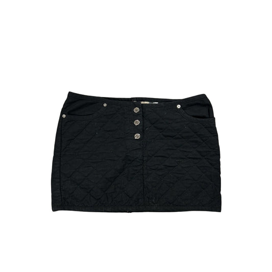 Burberry black mini skirt nova check