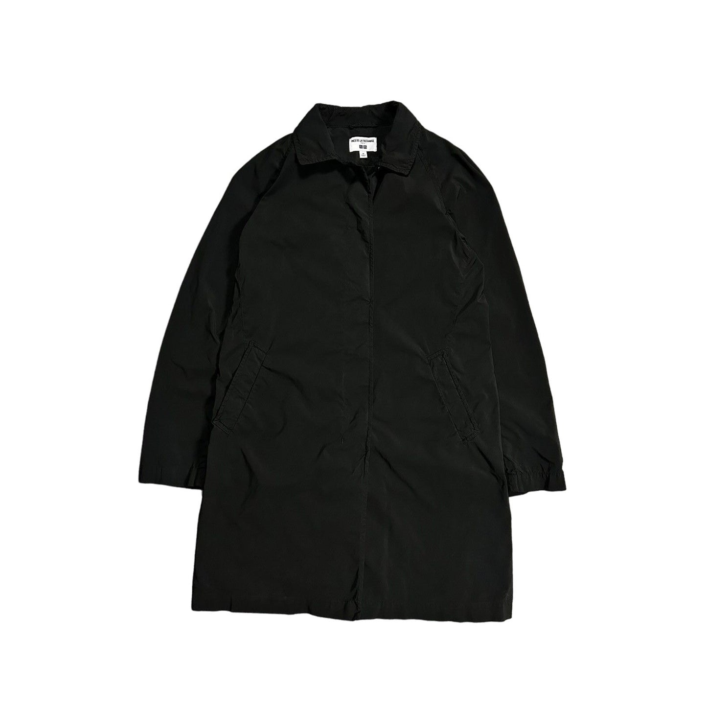 Uniqlo Ines De La Fressange black nylon coat jacket