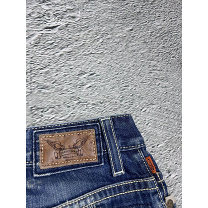 Robins jeans blue jeans straight Y2K blue brown