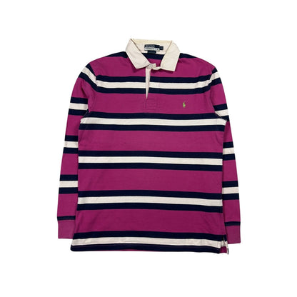 Chief Keef Polo Ralph Lauren vintage pink longsleeve striped