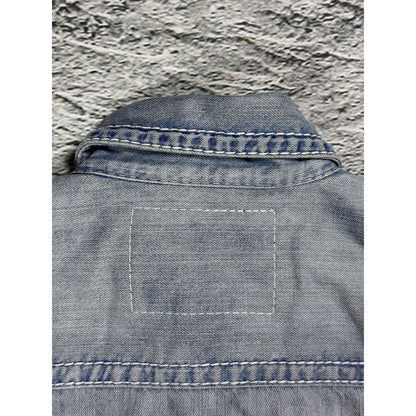 True Religion denim jacket trucker washed White stitching