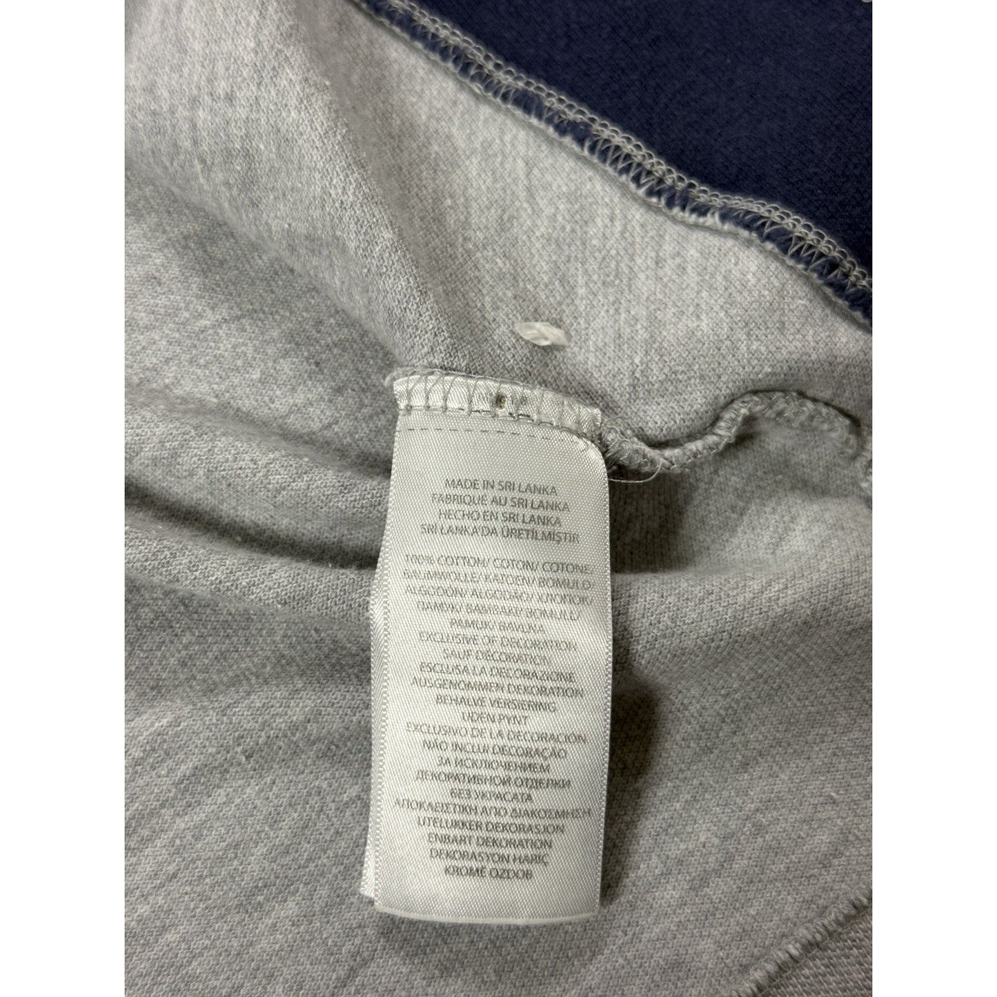 Chief Keef Polo Ralph Lauren grey Polo T-shirt big pony navy