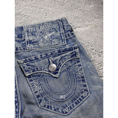 True Religion Joey jeans vintage denim pants flared blue