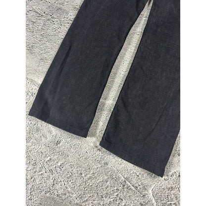 True Religion vintage black jeans denim white stitching