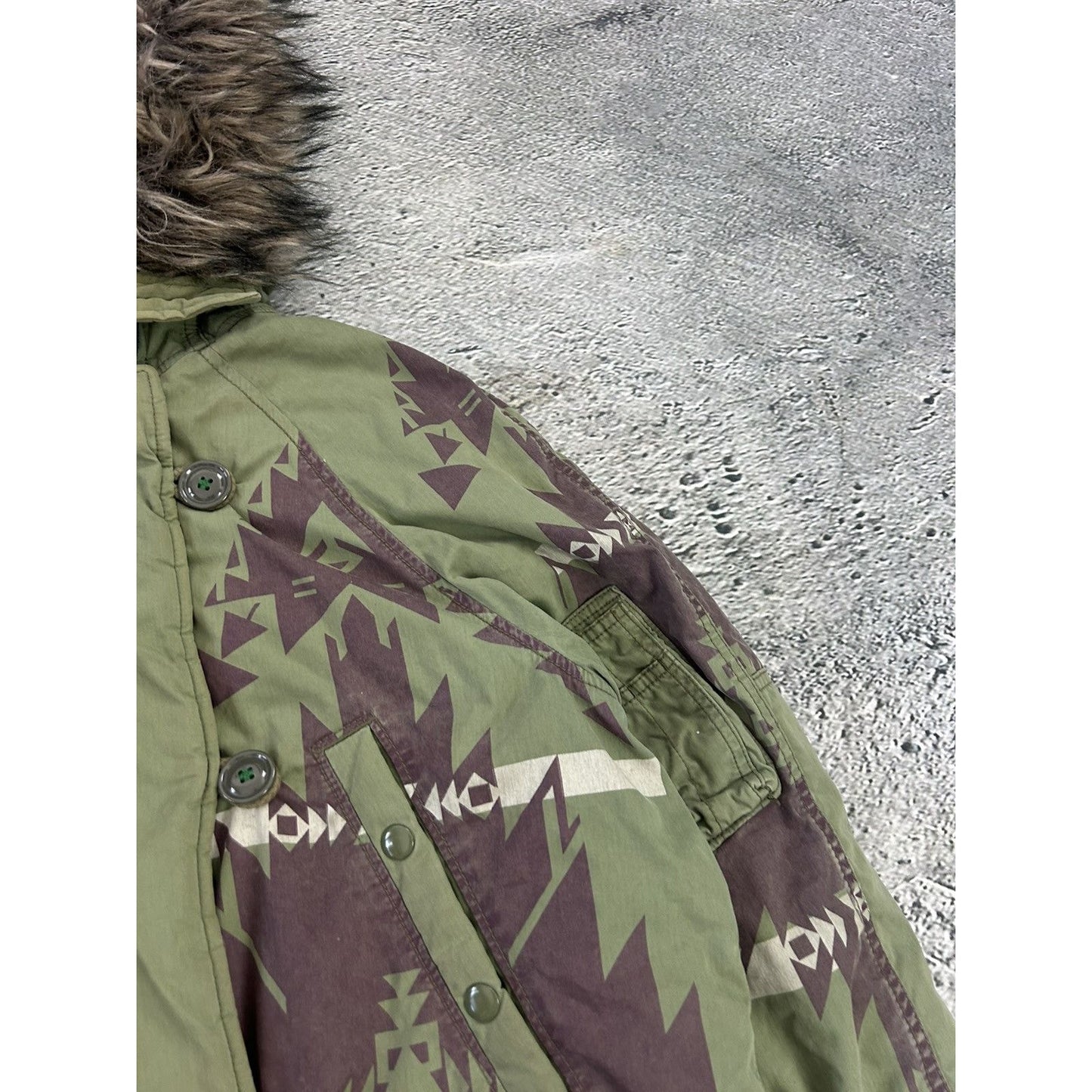 Polo Ralph Lauren Denim Supply Aztec puffer parka jacket