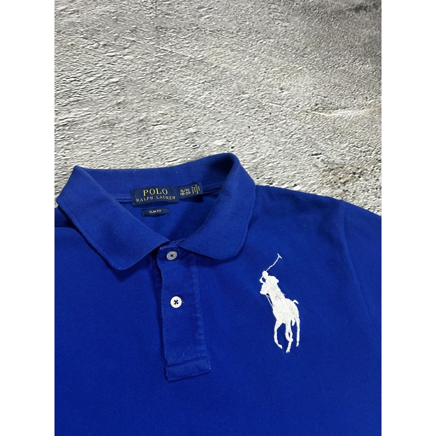 Chief Keef Polo Ralph Lauren vintage big pony blue white