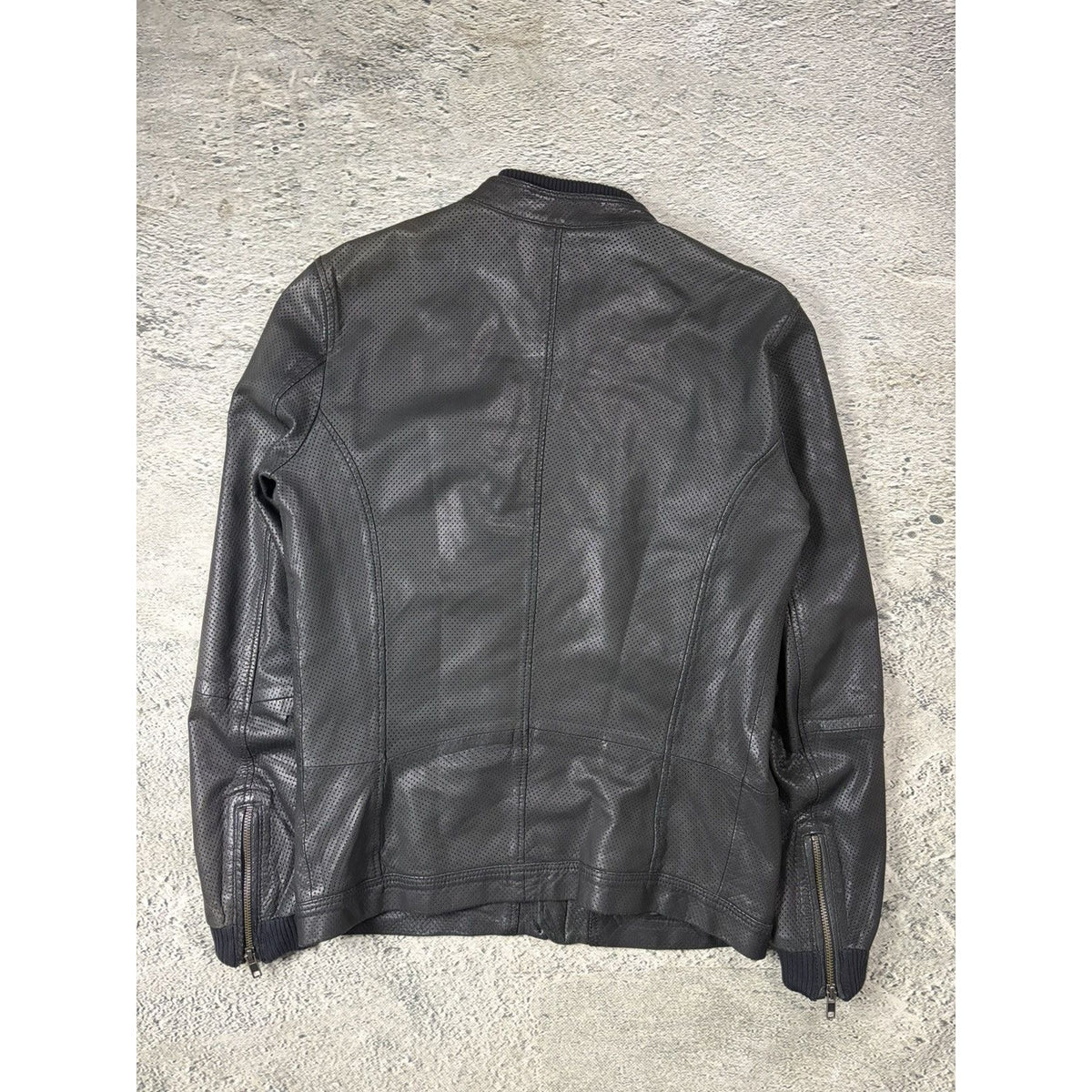 Diesel Vintage Leather asymetric black Jacket Avant Garde