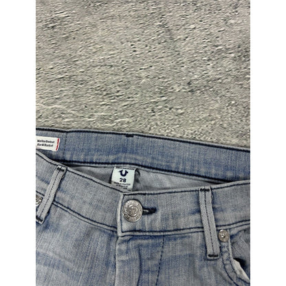 True Religion black Bootcut jeans washed blue Becca