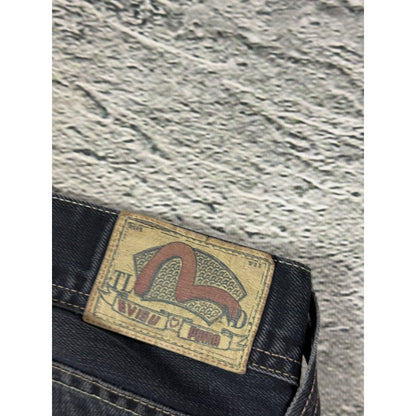Evisu x Puma vintage black jeans seagulls Y2K