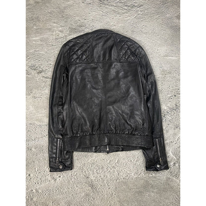 Allsaints Vintage Leather Jacket Avant Garde black