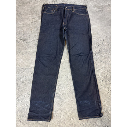 Evisu jeans daicock big logo yellow selvedge denim