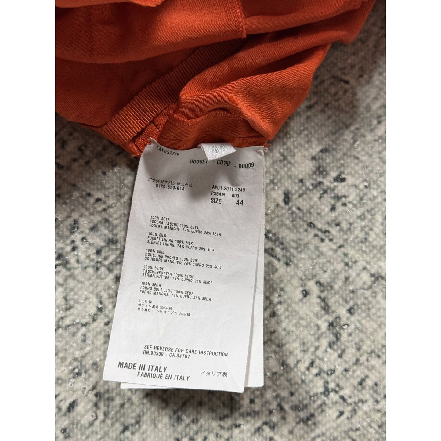 Prada orange dress vintage