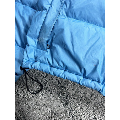 The North Face nuptse 700 baby blue black down puffer jacket