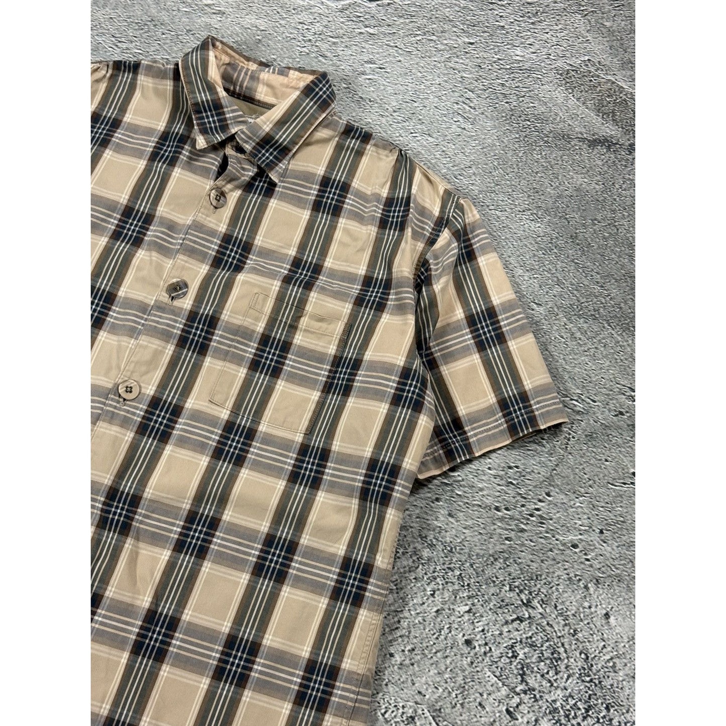 Kapital button up shirt vintage beige checkered