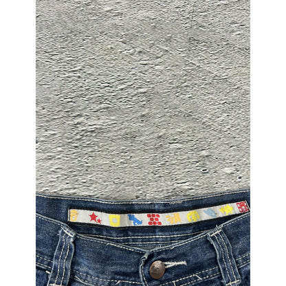 JNCO Jorts Y2K vintage blue denim shorts big logo