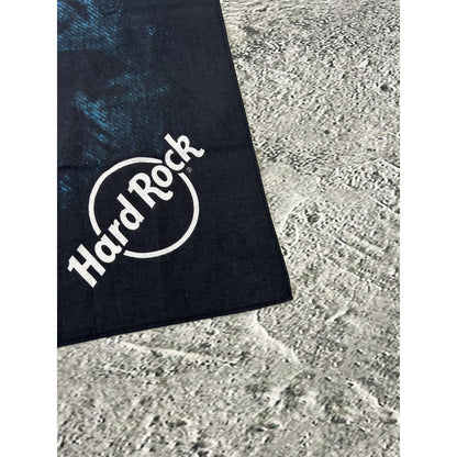Hard Rock Cafe Shawl Vintage scarf Navy Blue