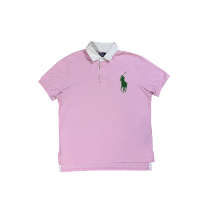 Chief Keef Polo Ralph Lauren pink polo green big pony