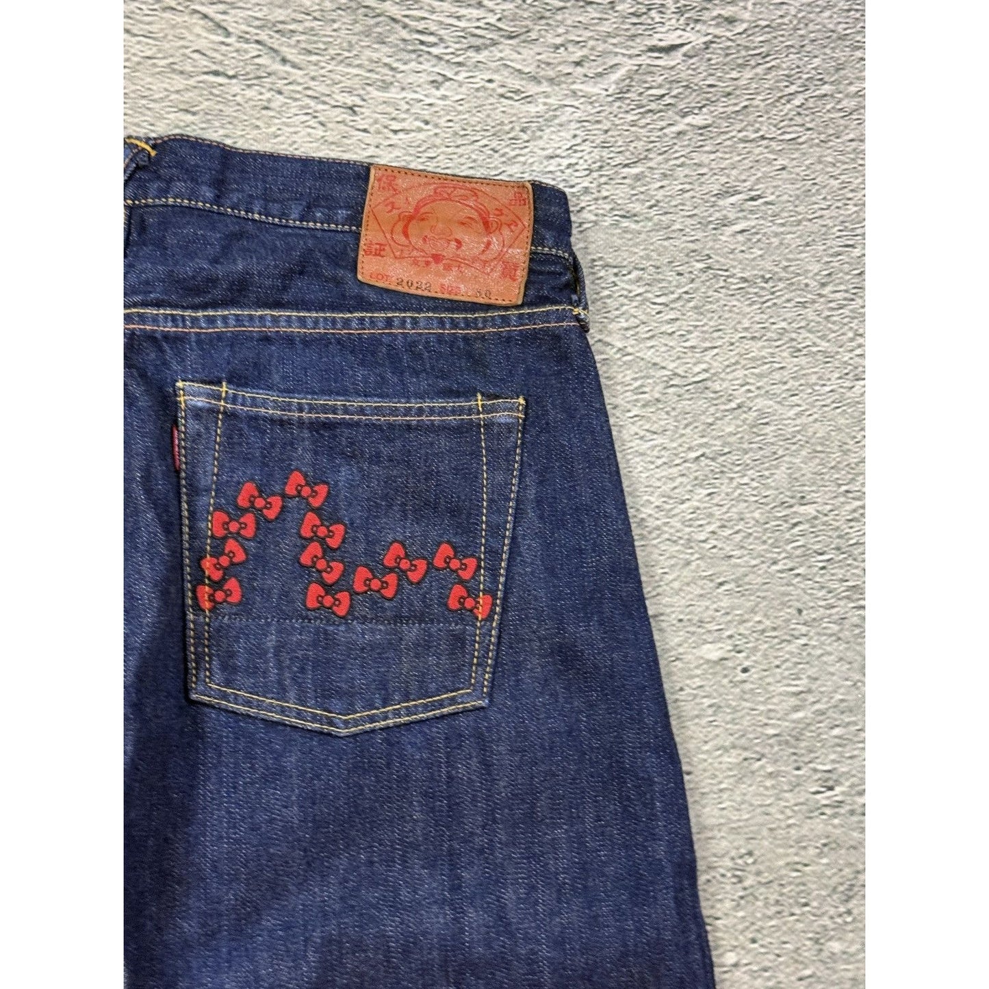 Evisu x Hello Kitty Yamane denim raw made in Japan