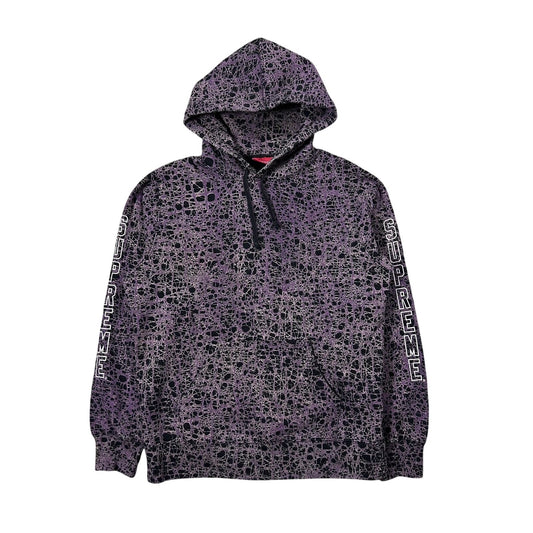 Supreme marble hoodie purple web